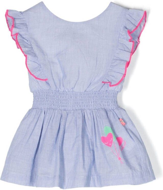 Billieblush Jurk met ruche afwerking Blauw