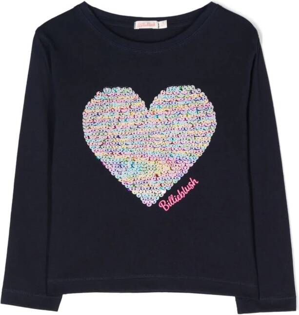 Billieblush T-shirt met pailletten Blauw