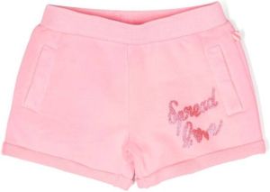 Billieblush Shorts met glitter Roze