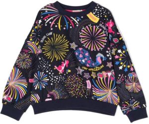 Billieblush Sweater met logoprint Blauw