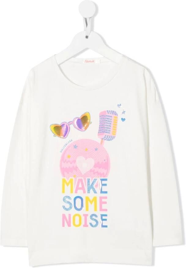 Billieblush T-shirt met grafische print Wit