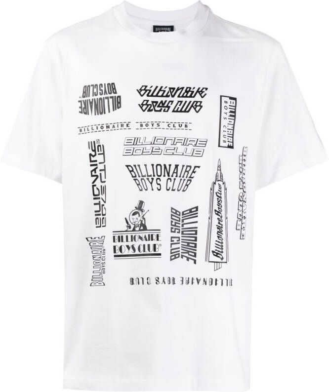 Billionaire Boys Club T-shirt met print Wit