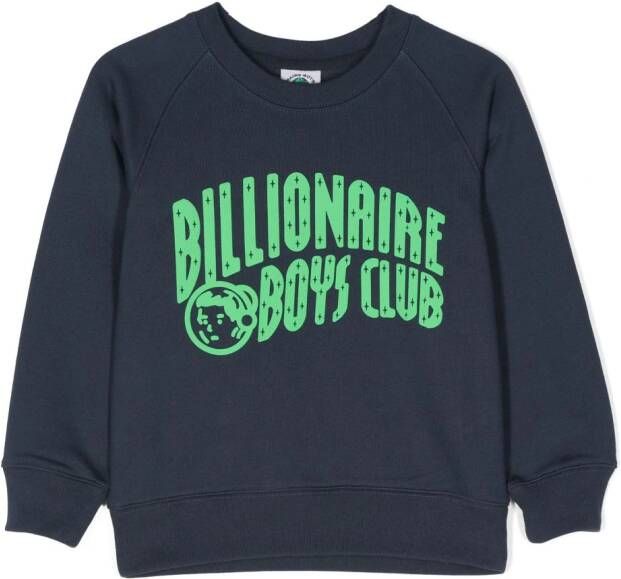 Billionaire Club Kids Sweater met logoprint Blauw