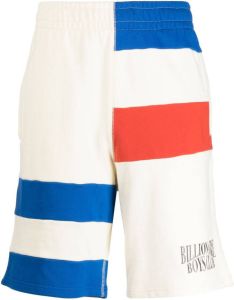 Billionaire Boys Club logo-embroidery stripe-detail track shorts Wit