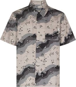Billionaire Boys Club Overhemd met camouflageprint Bruin