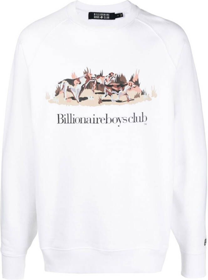 Billionaire Boys Club Sweater met logoprint Wit