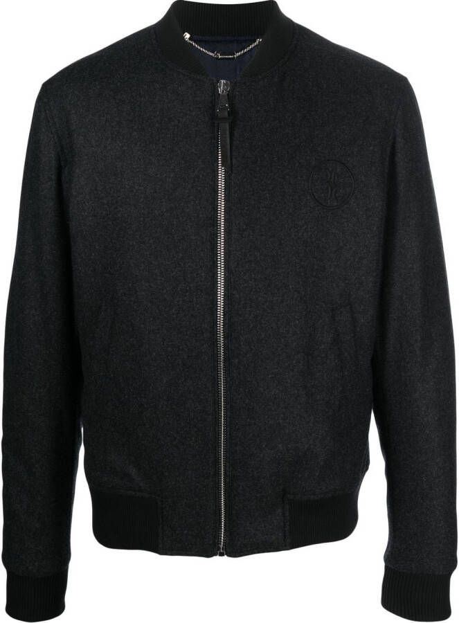Billionaire Bomberjack met geborduurd logo Zwart