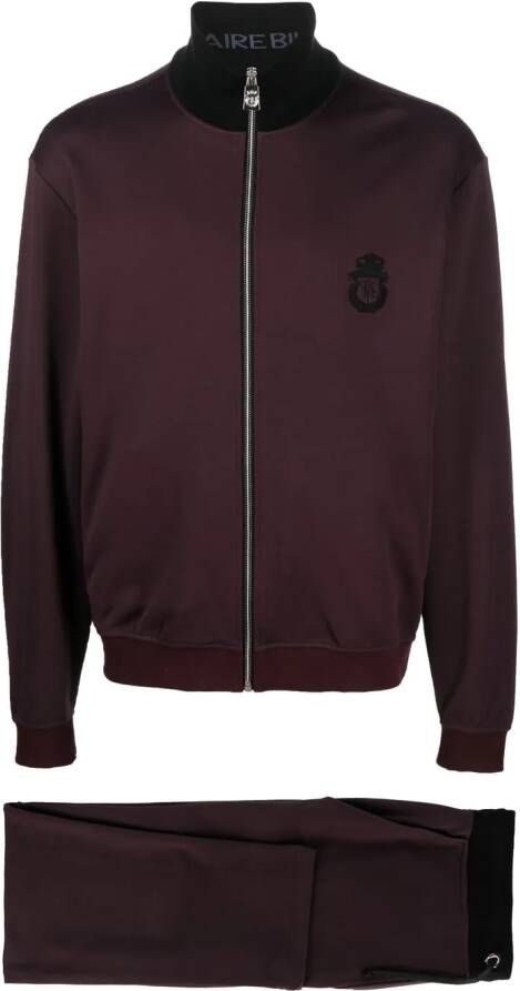 Billionaire Trainingspak met geborduurd logo Rood