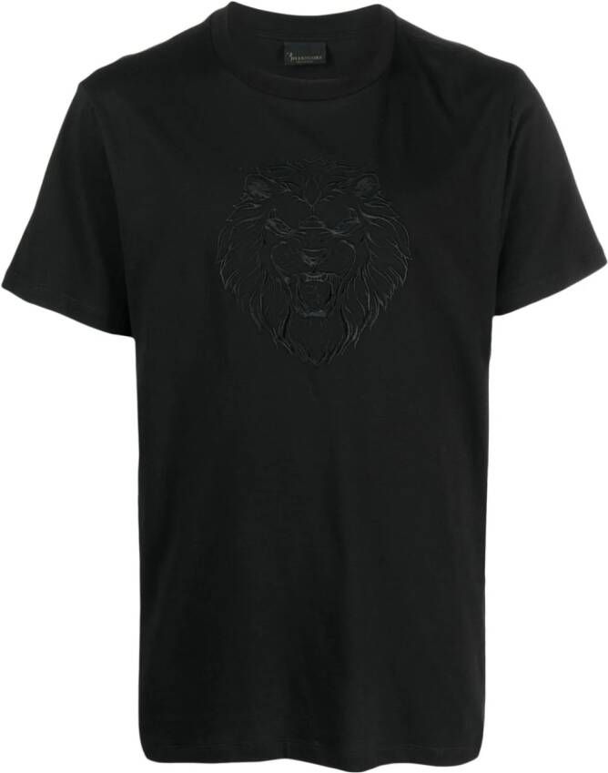 Billionaire T-shirt met borduurwerk Zwart