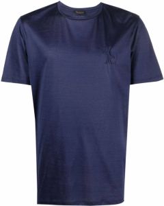 Billionaire Katoenen T-shirt Blauw