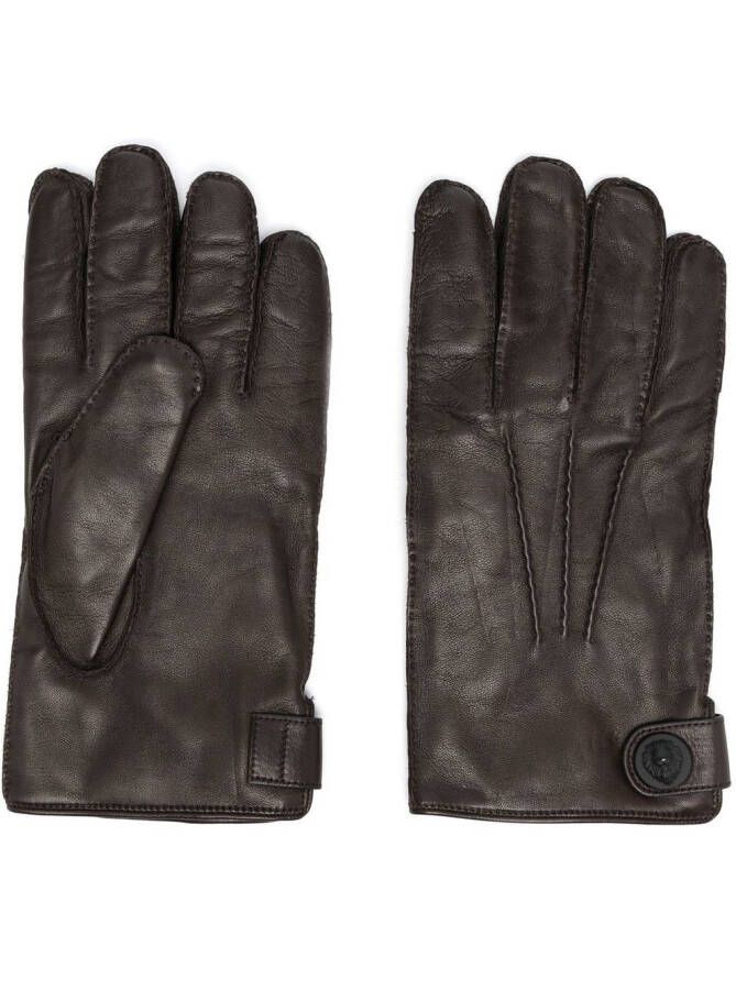 Billionaire Handschoenen met logo reliëf Bruin