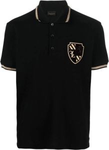 Billionaire Poloshirt met logopatch Zwart
