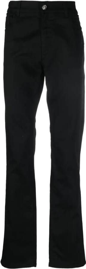 Billionaire Jeans met logopatch Zwart