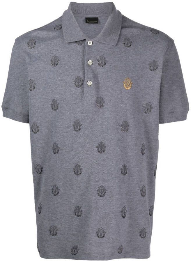 Billionaire Poloshirt met logoprint Grijs
