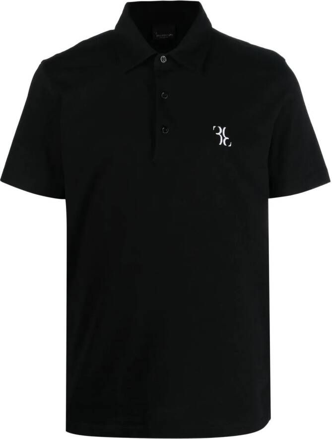 Billionaire Poloshirt met logoprint Zwart