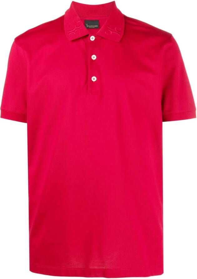 Billionaire Poloshirt met geborduurd logo Rood