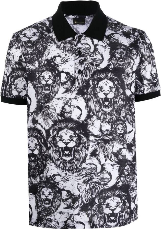 Billionaire Poloshirt met print Wit