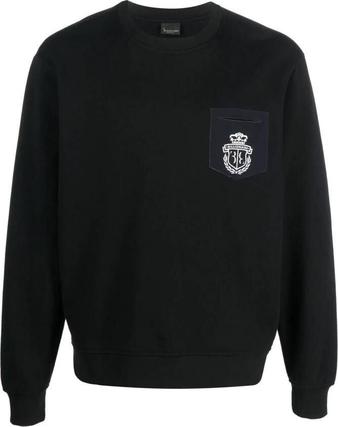 Billionaire Sweater met logo Zwart