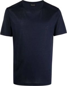 Billionaire T-shirt met geborduurd logo Blauw