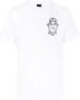Billionaire T-shirt met geborduurd logo Wit - Thumbnail 1