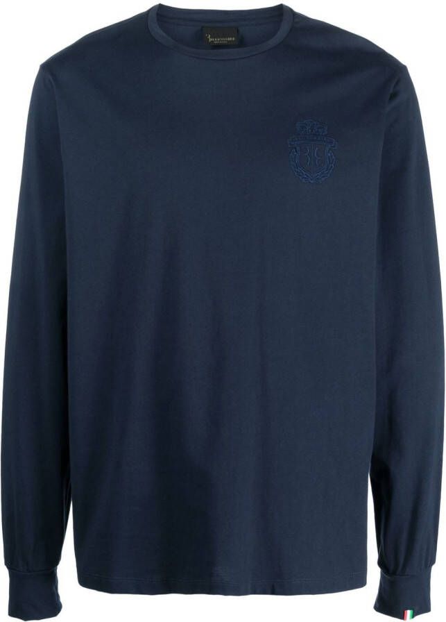 Billionaire T-shirt met lange mouwen Blauw