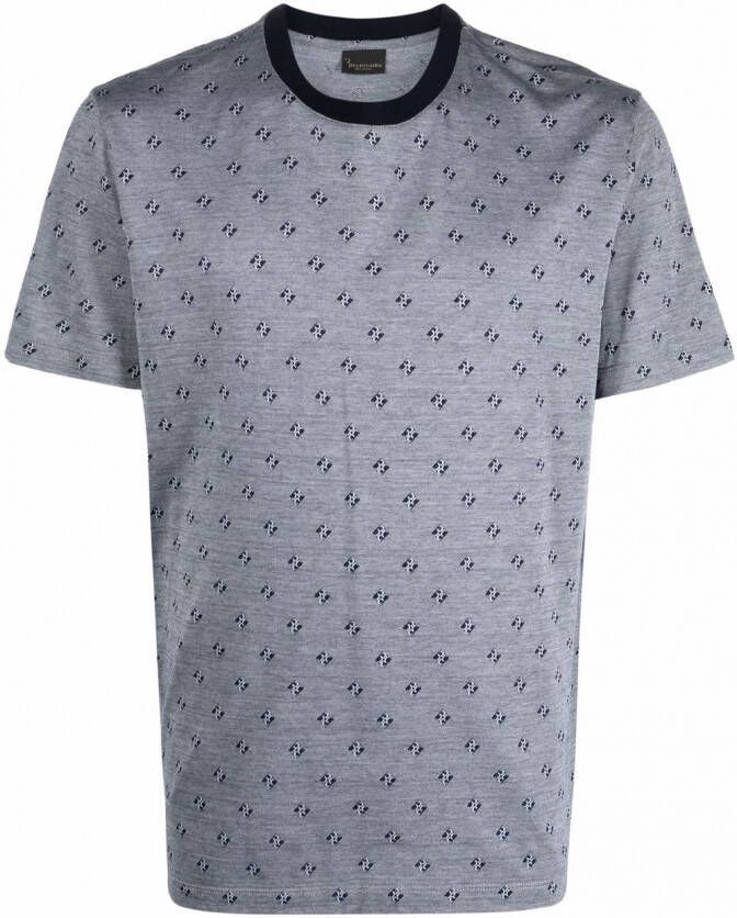 Billionaire T-shirt met logoprint Blauw