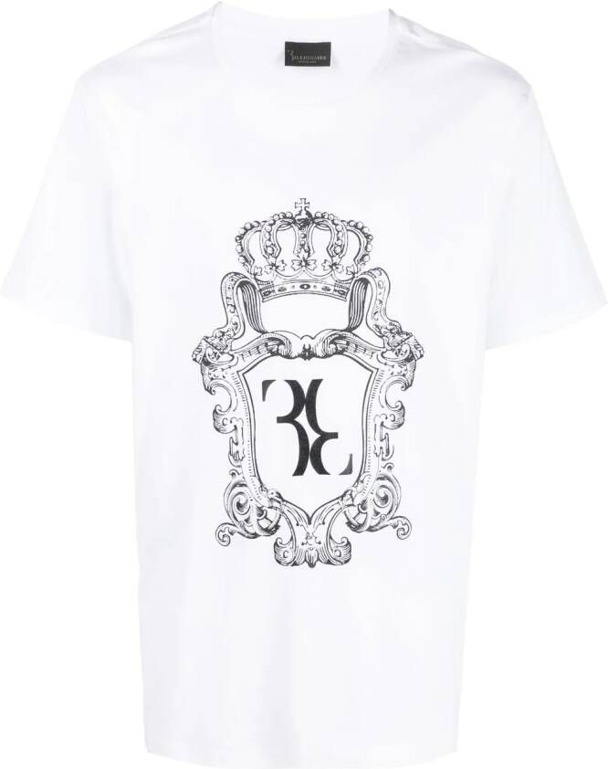 Billionaire T-shirt met logoprint Wit