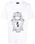Billionaire T-shirt met logoprint Wit - Thumbnail 1