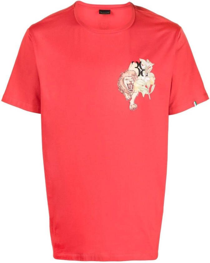 Billionaire T-shirt met ronde hals Rood
