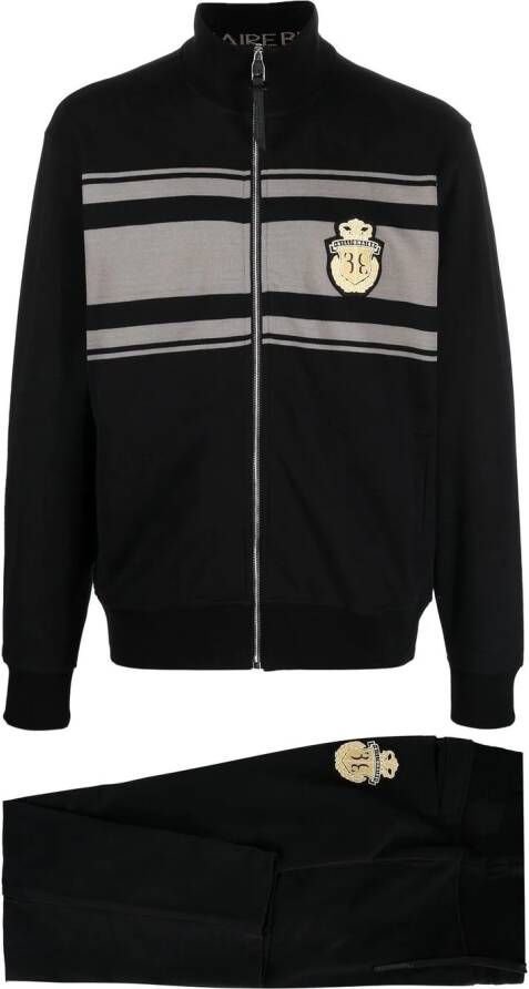 Billionaire Trainingspak met wapenschild detail Zwart