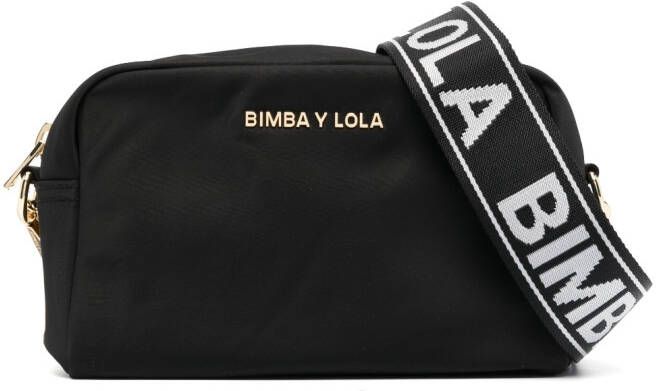 Bimba y Lola Crossbodytas met logoplakkaat Zwart