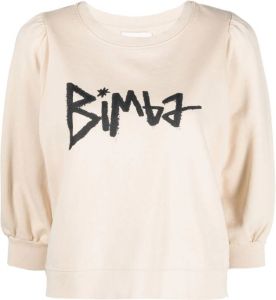 Bimba y Lola T-shirt met cropped mouwen Beige