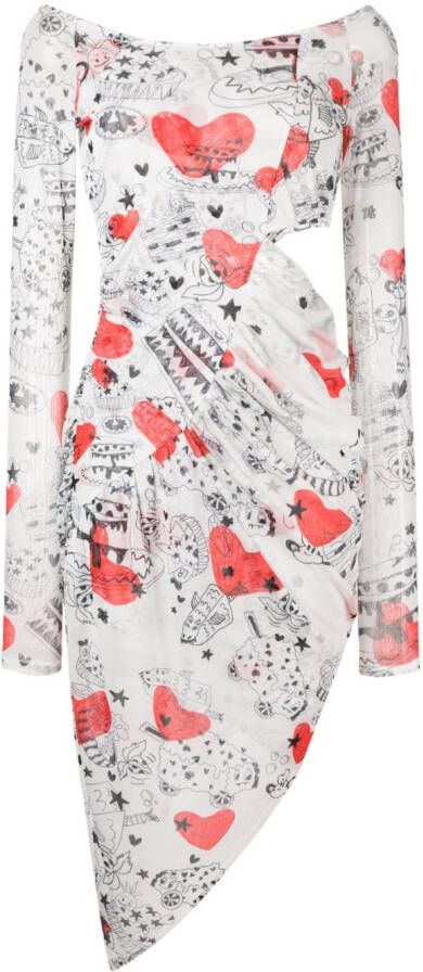 Bimba y Lola Uitgesneden jurk Wit