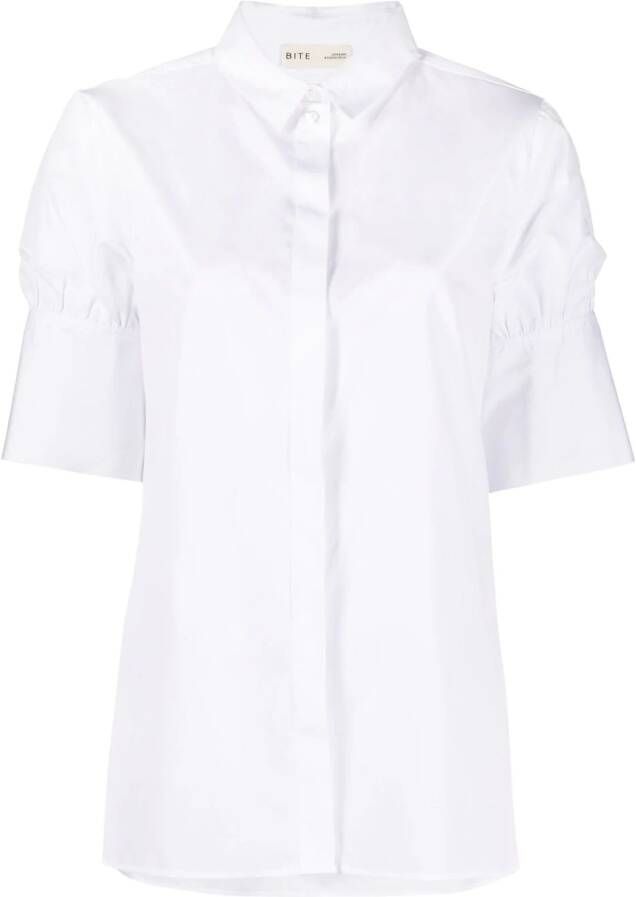 BITE Studios Blouse met pofmouwen Wit