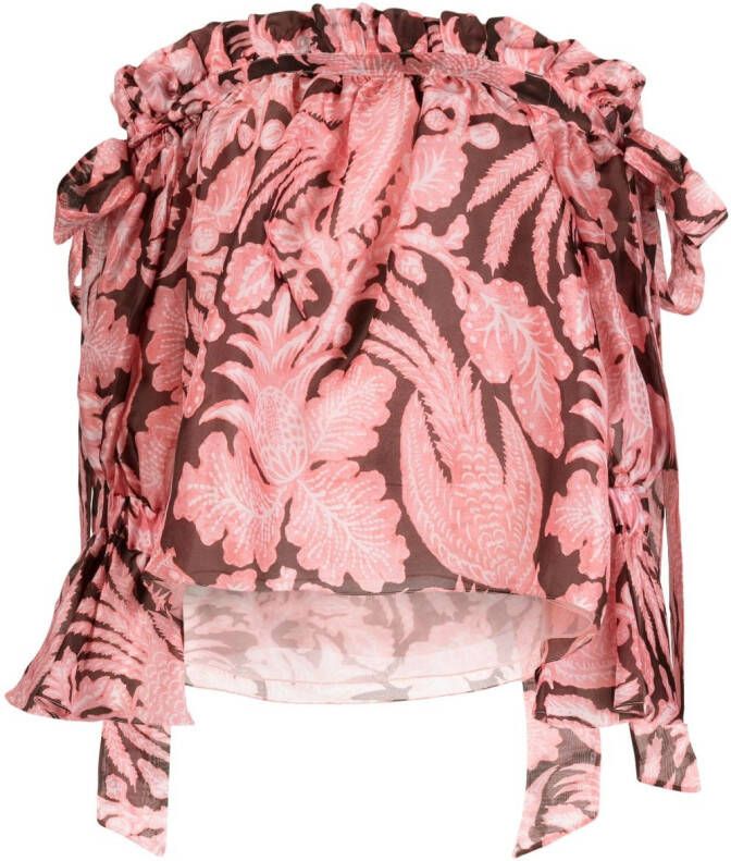 Biyan Blouse met bloemenprint Roze