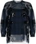 Biyan Blouse met pailletten Blauw - Thumbnail 1