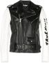 Black Comme Des Garçons Bikerjack met contrasterende mouwen Zwart - Thumbnail 1