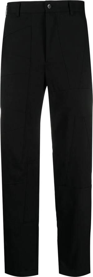 Black Comme Des Garçons High waist pantalon Zwart