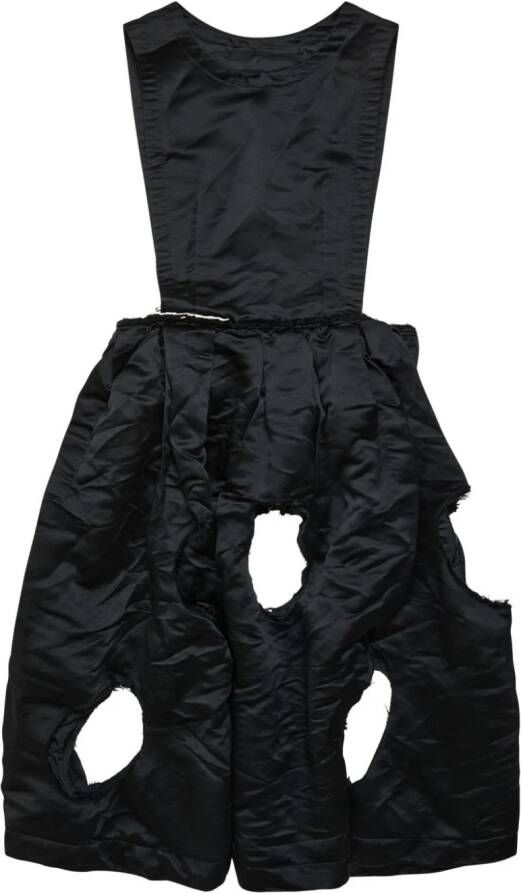 Black Comme Des Garçons Jurk met uitgesneden details Zwart