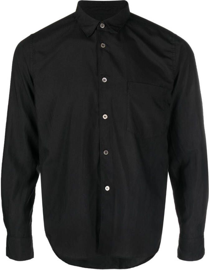 Black Comme Des Garçons Shirt met opgestikte zak Zwart