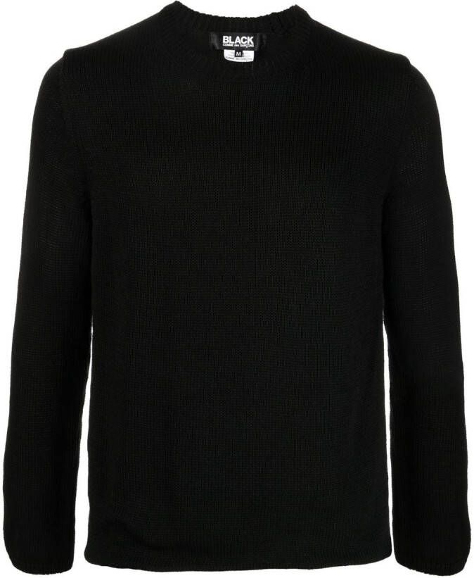 Black Comme Des Garçons Omkeerbare trui Zwart