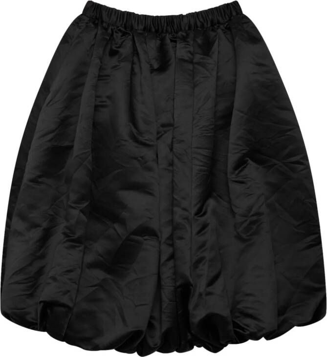 Black Comme Des Garçons Rok met elastische taille Zwart