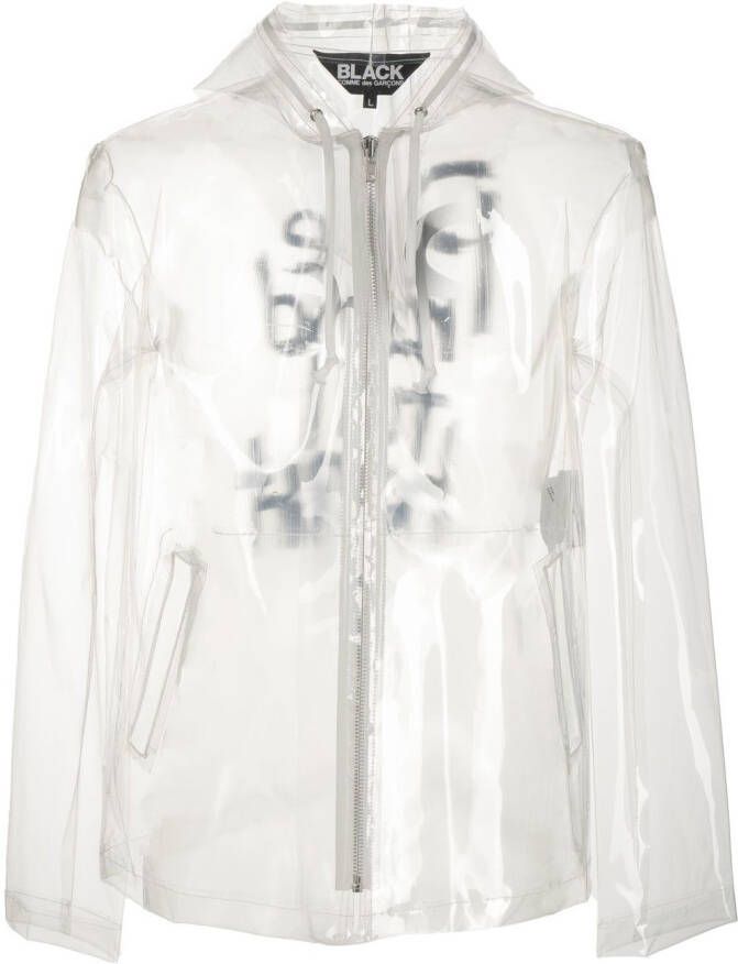 Black Comme Des Garçons Jack met tekst Beige