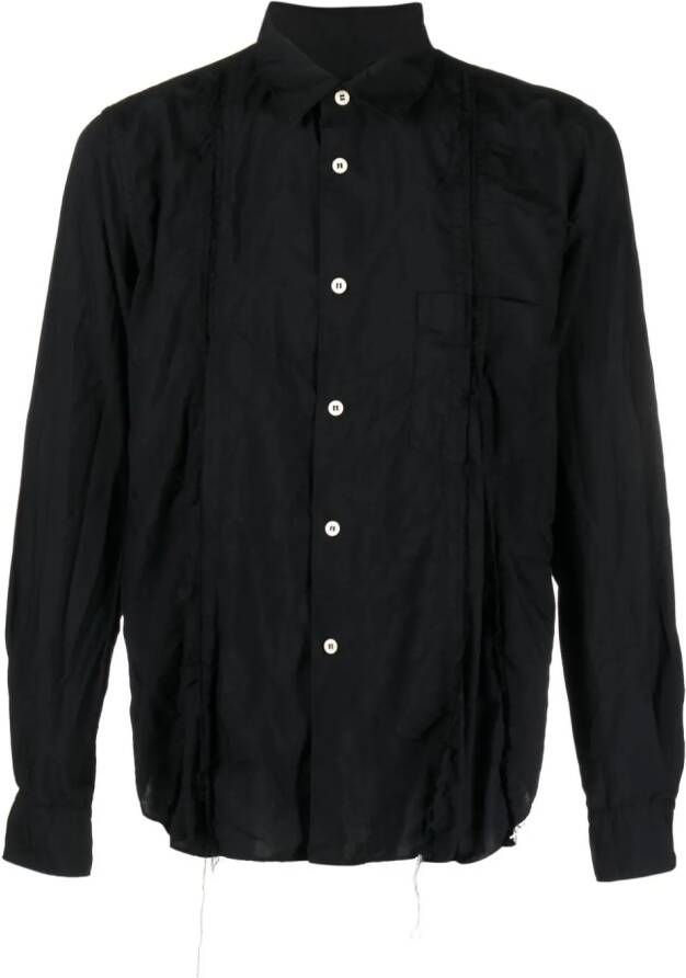 Black Comme Des Garçons Sweater met gerafeld effect Zwart