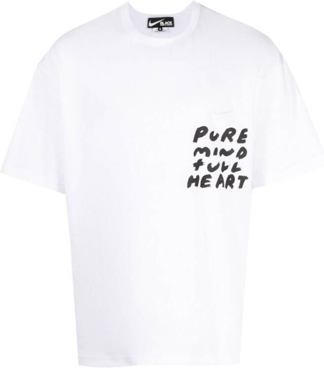 Black Comme Des Garçons T-shirt met grafische print Wit