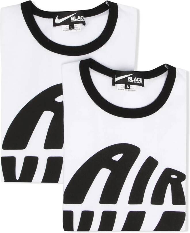 Black Comme Des Garçons T-shirt met logoprint Wit