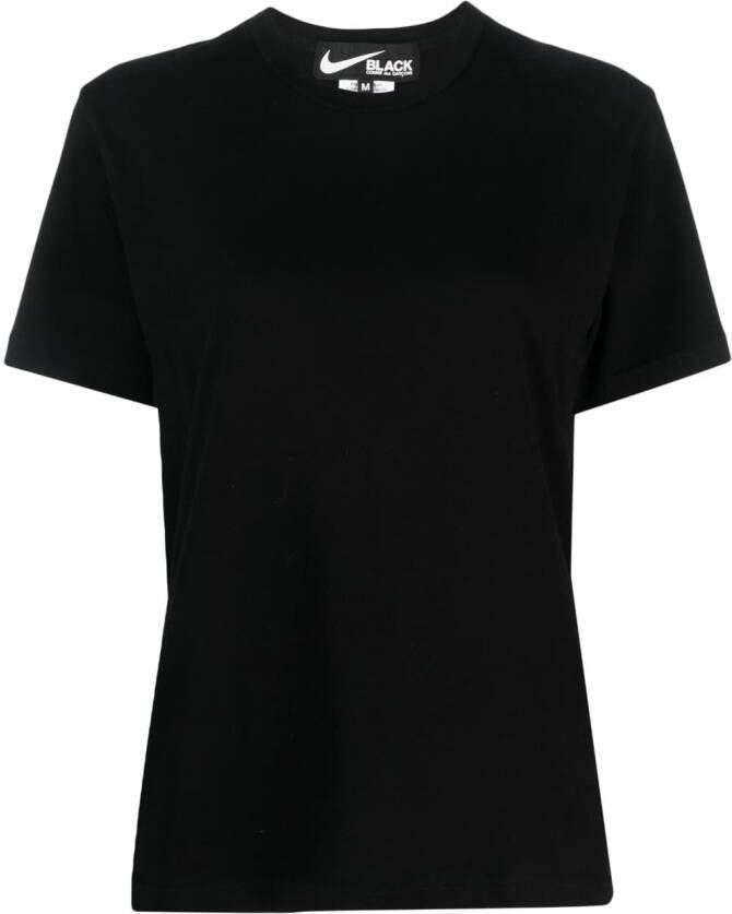 Black Comme Des Garçons x Nike T-shirt met tekst Zwart