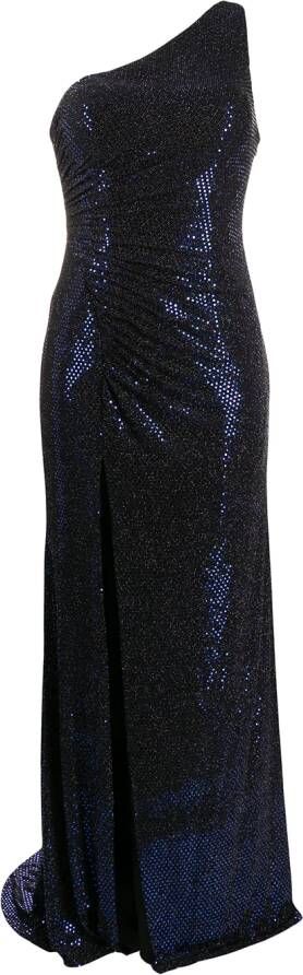 Blanca Vita Asymmetrische avondjurk Blauw