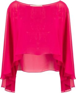 Blanca Vita Asymmetrische blouse Roze