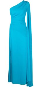 Blanca Vita Maxi-jurk met gedrapeerde mouwen Blauw